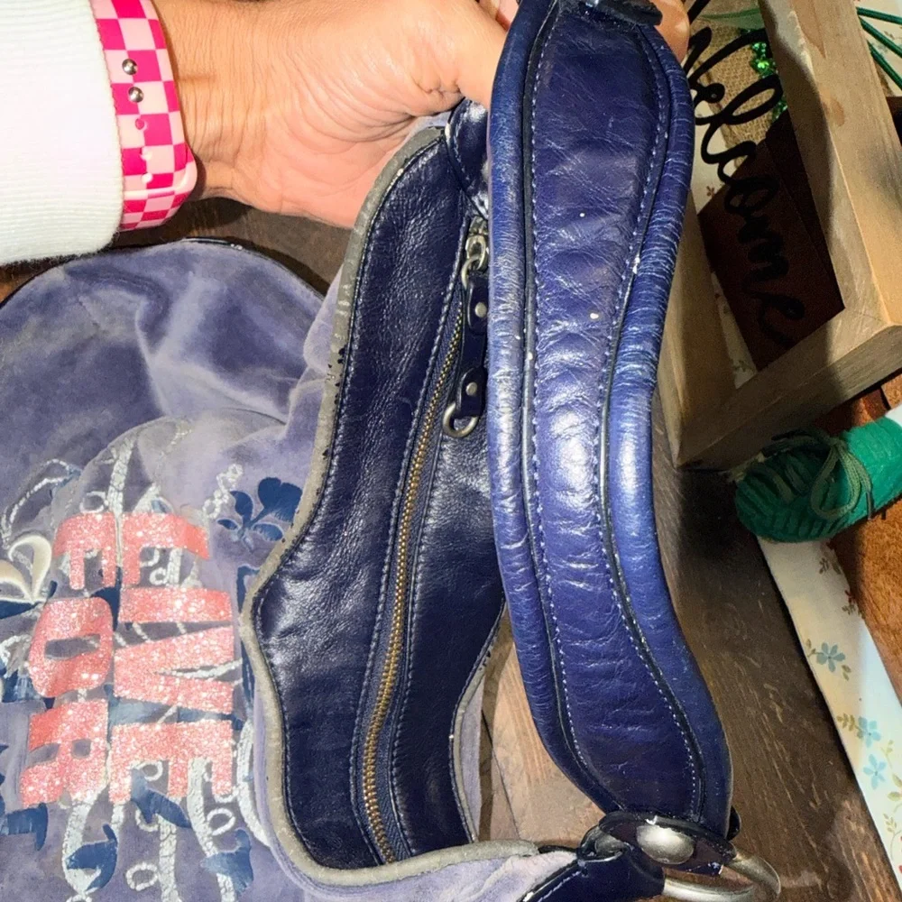 Vintage Blue Juicy Couture Purse Satchel Bag Handbag Y2K Velour - Live For Juicy